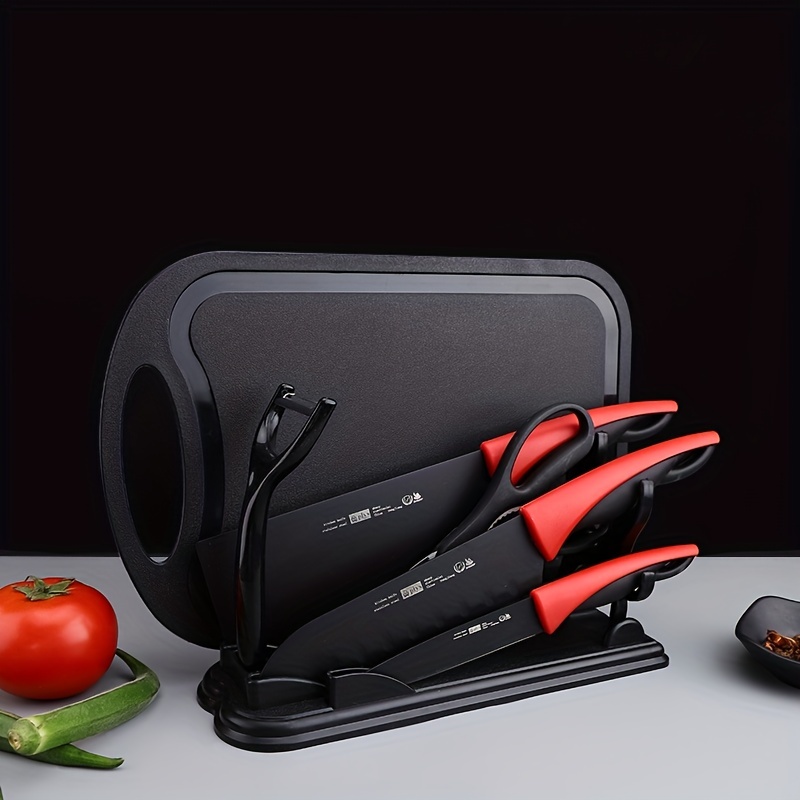 Kitchen Knife Set Super Fast Sharp Wear-free Slicing Meat Knife Full Set  Stainless Steel Kitchen Knife Combination A for restaurants/supermarkets