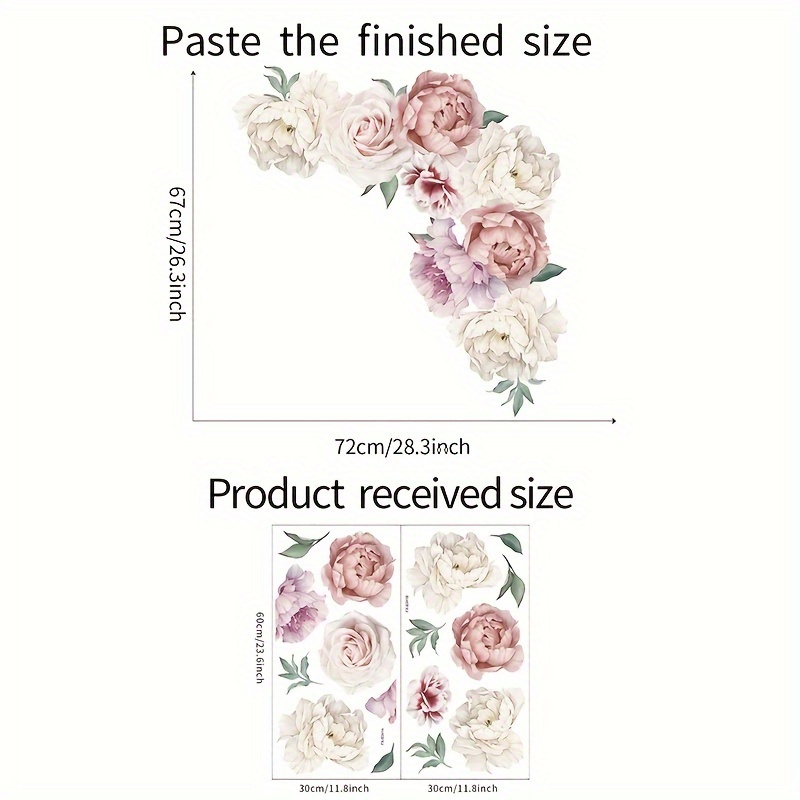 1 Set 2pcs, Wall Stickers, Removable Waterproof Vinyl Wall Decals, Suitable For Wall Decoration And Wallpaper, 11.8*23.6in*2pcs