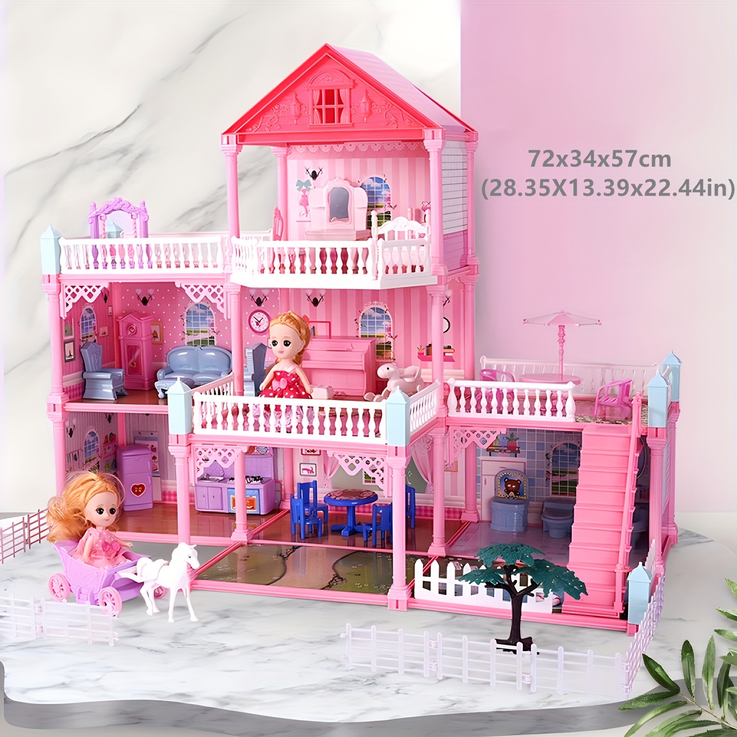 Children's Game House Princess Dream Castle Villa Toys, Girl's