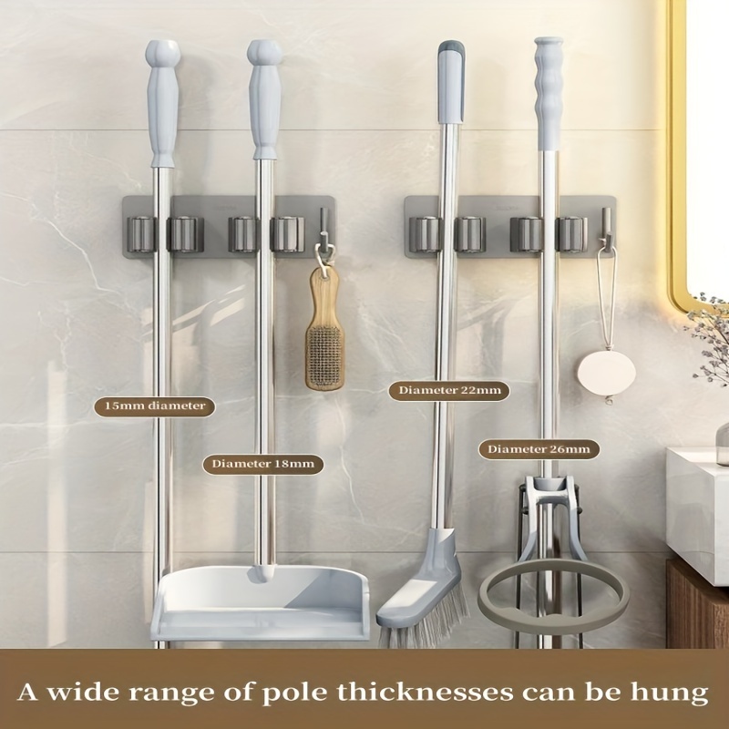 Multifunctional Mop Storage Rack Mop Holder Broom - Temu