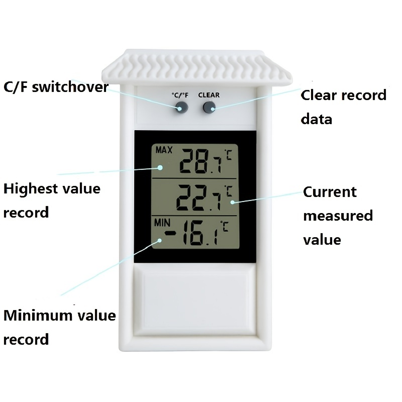 Thermomètre intérieur/extérieur numérique 