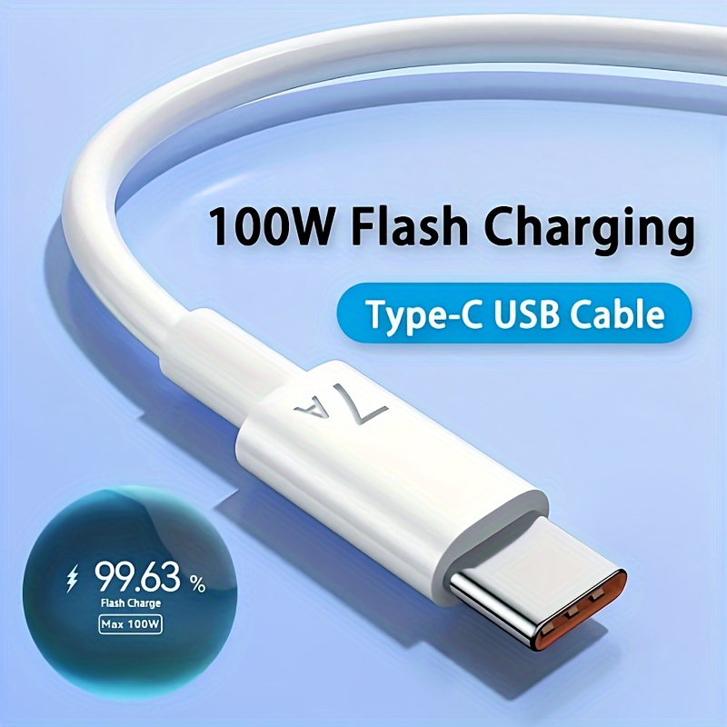 2x Cables cortos USB C a USB C Cable de carga rápida para Samsung Galaxy