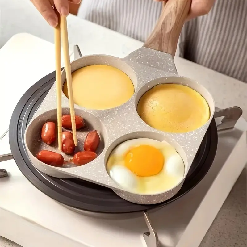 Non-stick Egg Frying Pan, 2/4 Holes Pancake Pan, Mini Pancakes