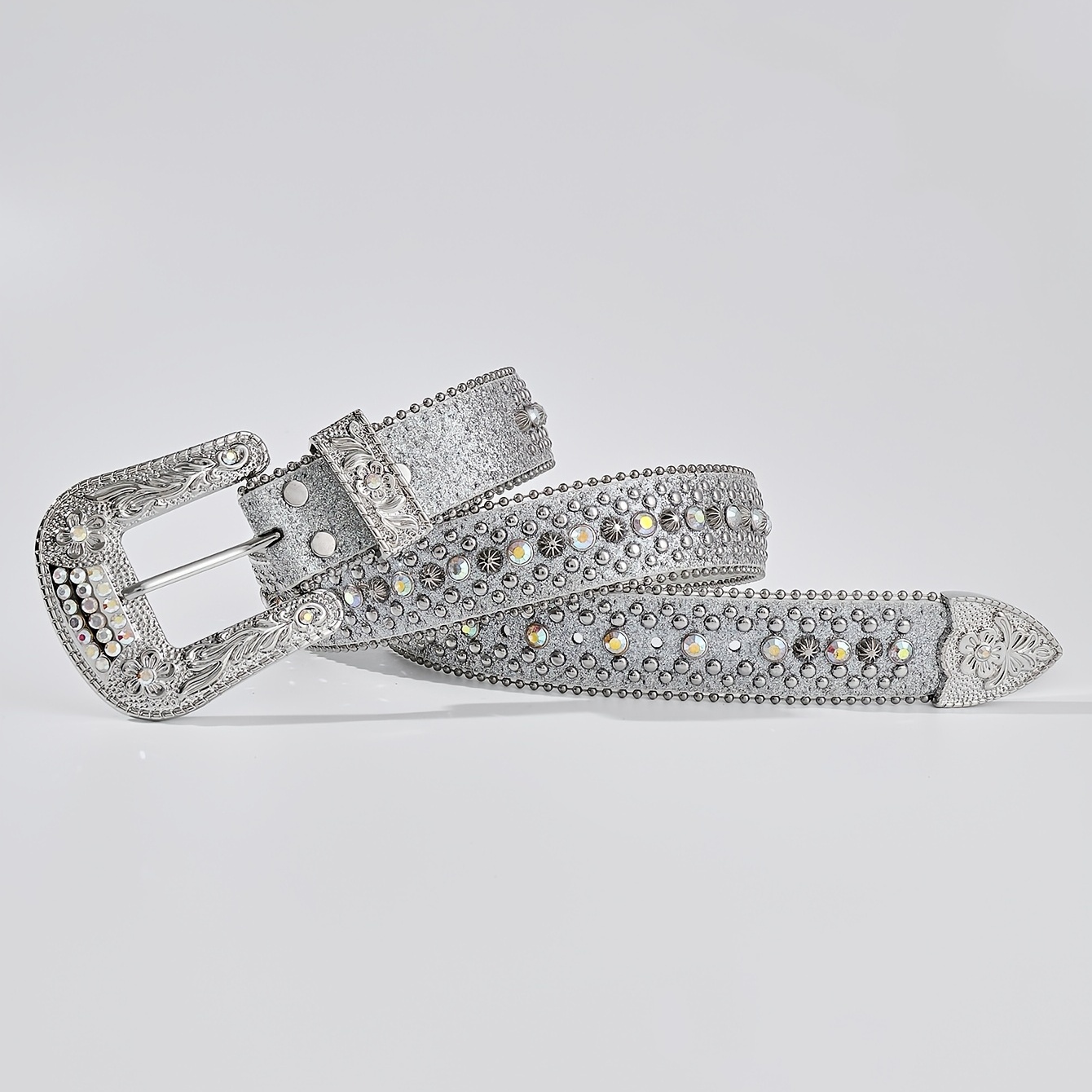  Haitpant Luxury Rhinestones Belt Cowboy Belts For Women Man  Crystal Designer Diamond Studded Belt : Clothing, Shoes & Jewelry
