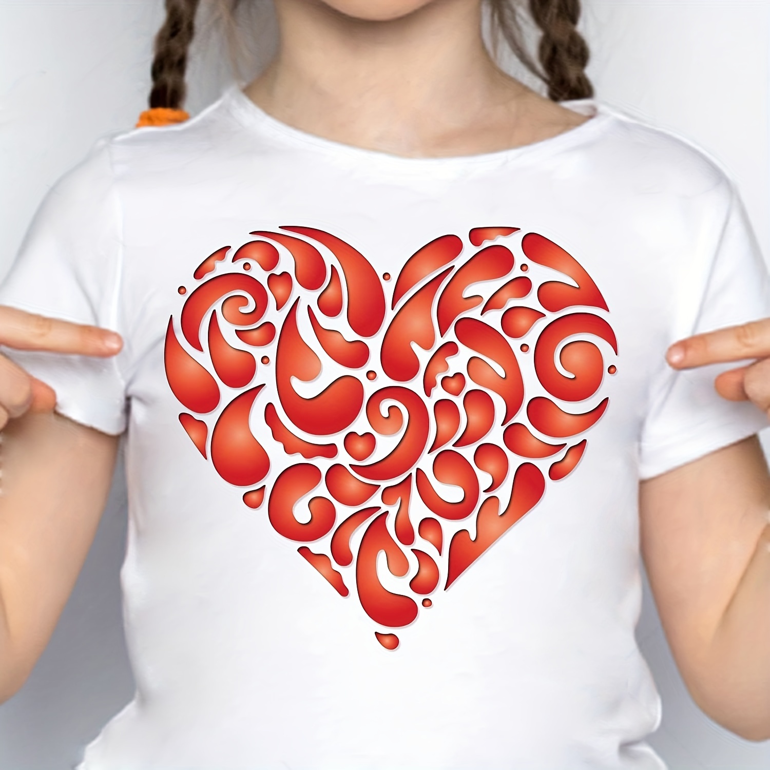Heart Stencils (about ) Plastic Mandala Heart Painting Stencils