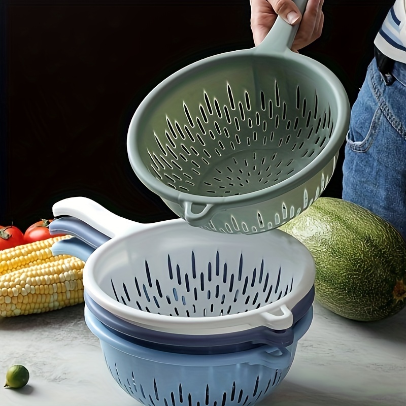 Fruit Vegetable Washing Basket Plastic Colander Kitchen Drain