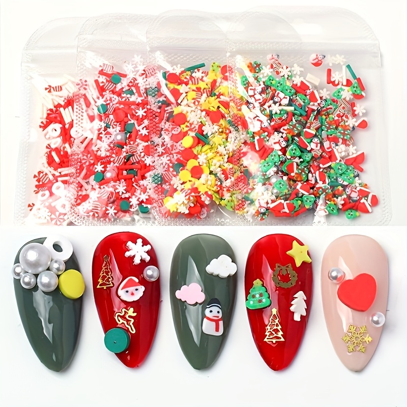 Radom christmas Nail Art Charms alloy Santa Claus Christmas - Temu