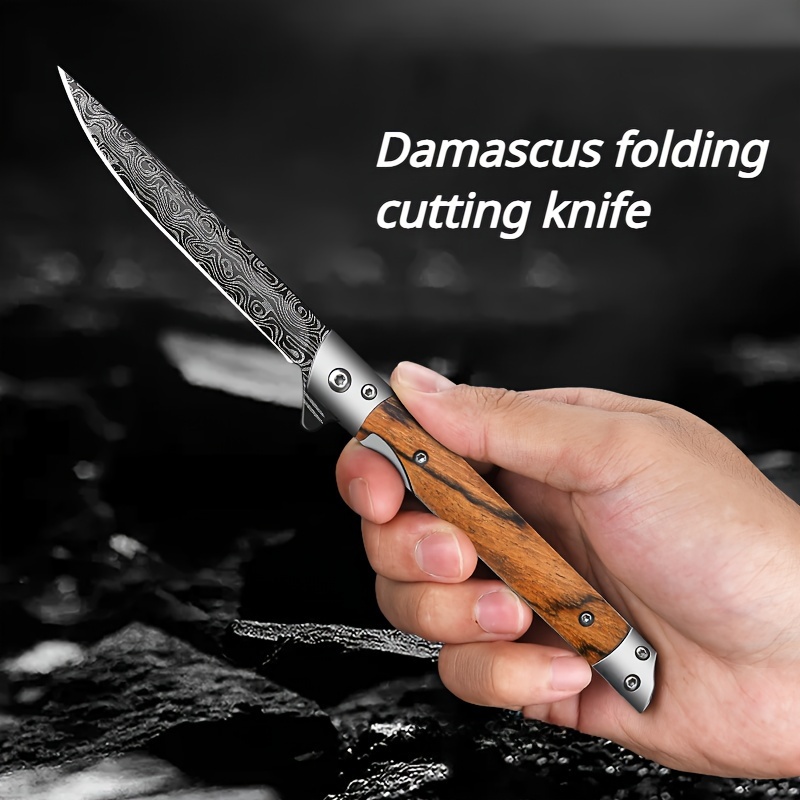 VERY SHARP Military Stainless Steel Fixed Blade Knife Folding Self