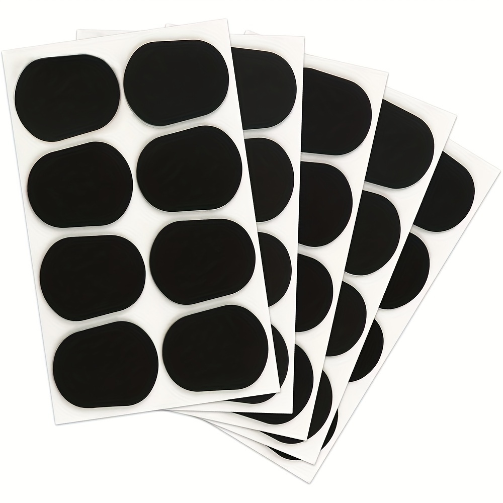 

40pcs Saxophone Mouthpiece Cushions, Clarinet Mouthpiece Cushion, Alto Saxophone Adhesive Clarinet Mouthpiece Patches Strong Oval Mouthpiece Patches Pads Mouthpiece Pads For Beginners Musicians