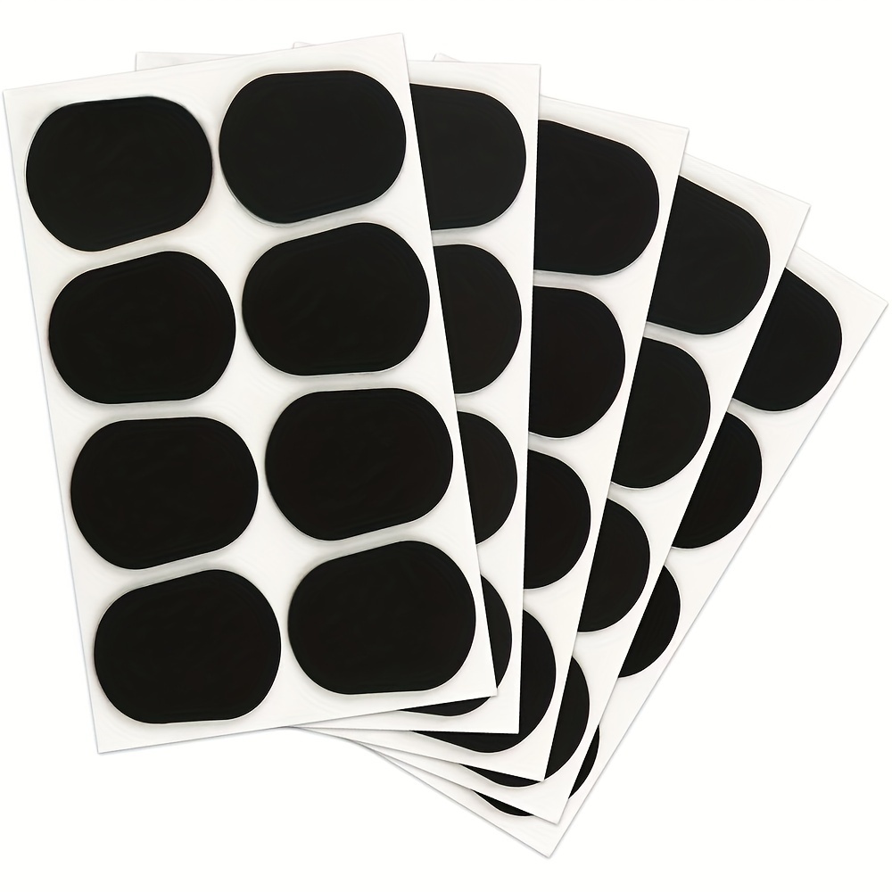 

40pcs Saxophone Mouthpiece Cushions, Clarinet Mouthpiece Cushion, Saxophone Adhesive Clarinet Mouthpiece Patches Strong Oval Mouthpiece Patches Pads Mouthpiece Pads For Beginners Musicians