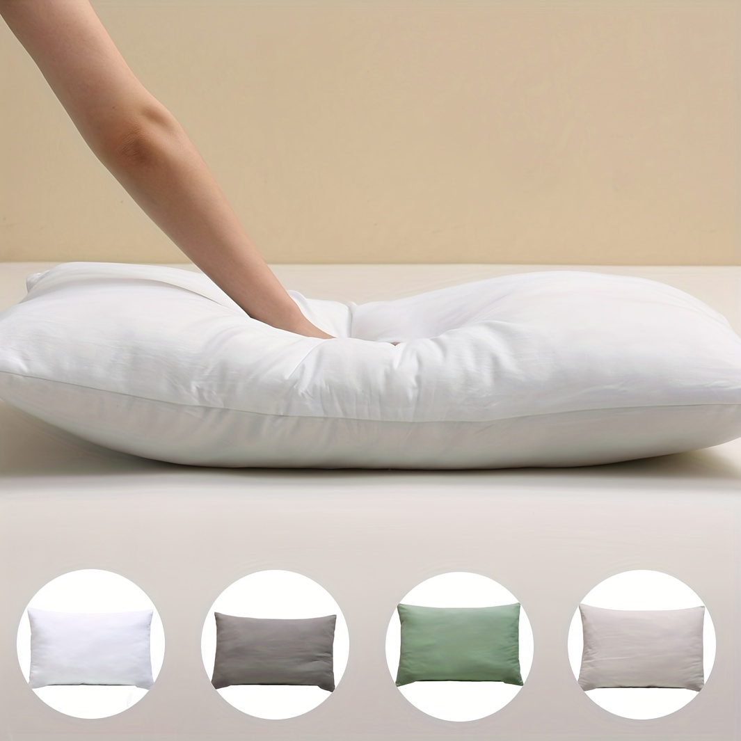 1pc Almohadas Largas Suaves Dormir Rellenas Fibra Esponjosa - Temu