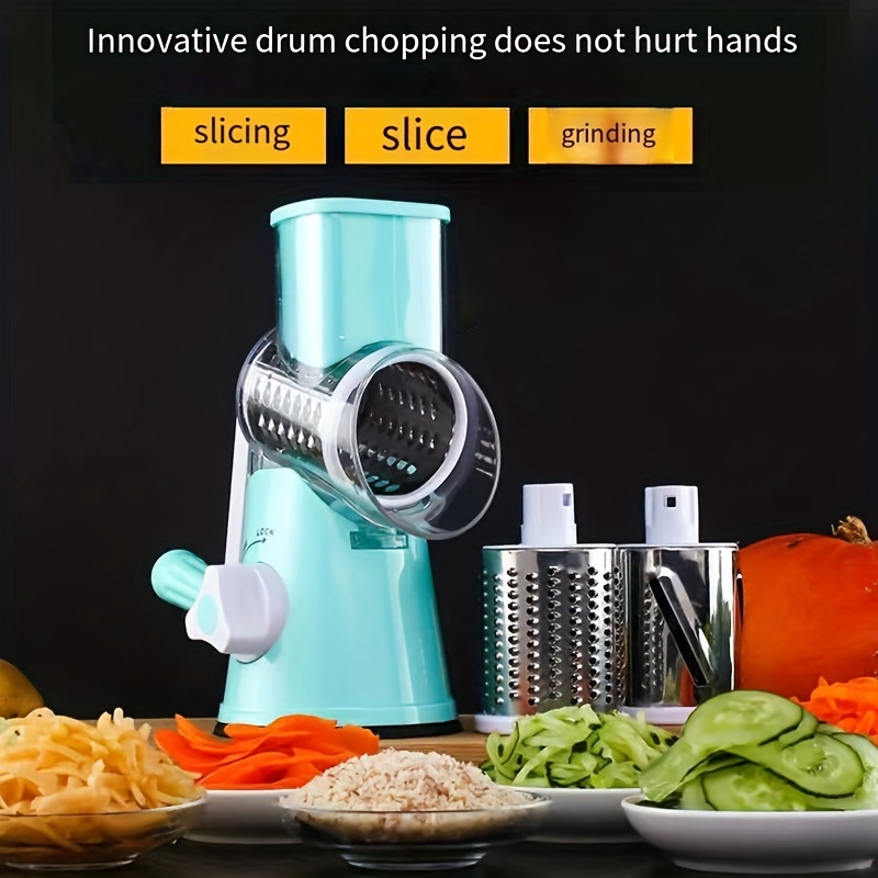 Cheese Grater Vegetable Hand Rotating Roller Vegetable Cutter