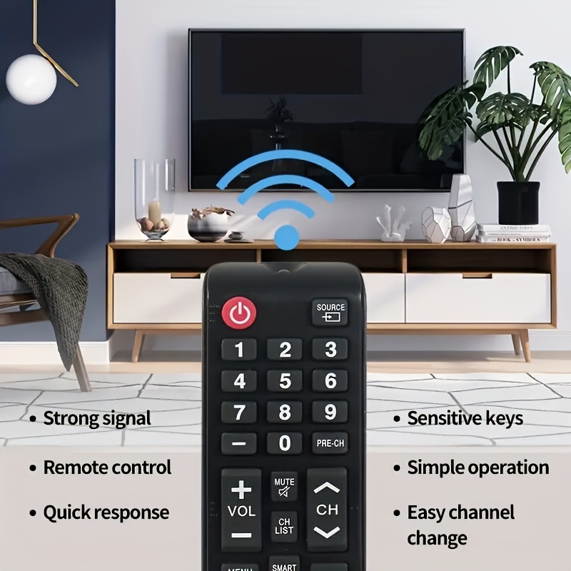 Télécommande universelle pour Samsung Aa59-00741a Led Lcd Smart Tv