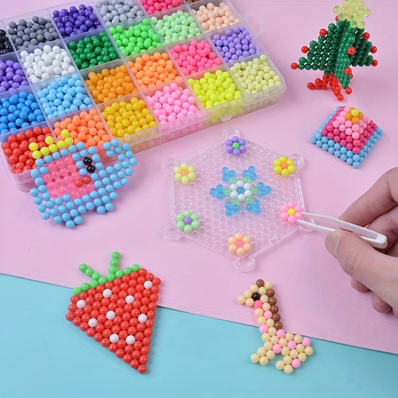 Handmade Magic Water Fuse Beads DIY Art Toys Sticky Sensory Set