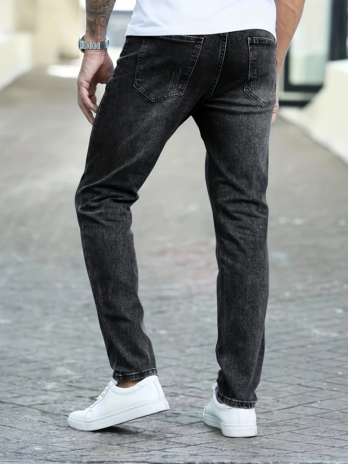 Washed Regular Jeans - Men - Ready-to-Wear