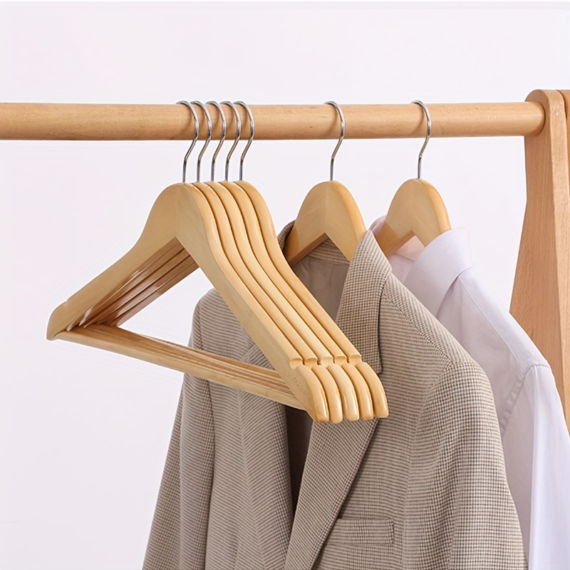 Non slip Wooden Clothes Hangers For Adults Solid - Temu