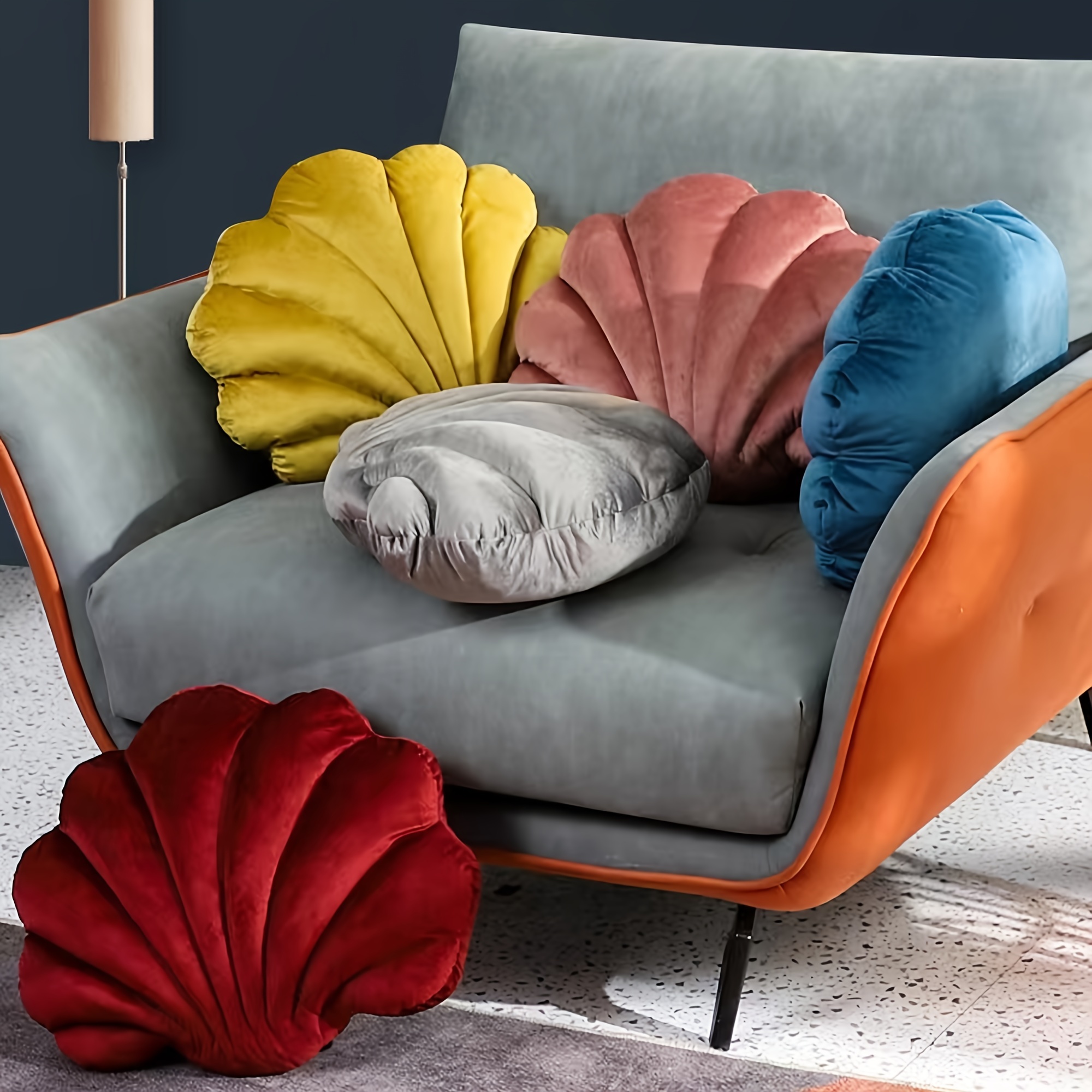 3d Throw Pillows Shell Shaped Accent Throw Pillow, Soft Velvet Insert  Included Cushion For Couch Bed Living Room, Seashell Shaped Accent Throw  Pillows, Decorative Pillow Cushion Floor Pillow - Temu