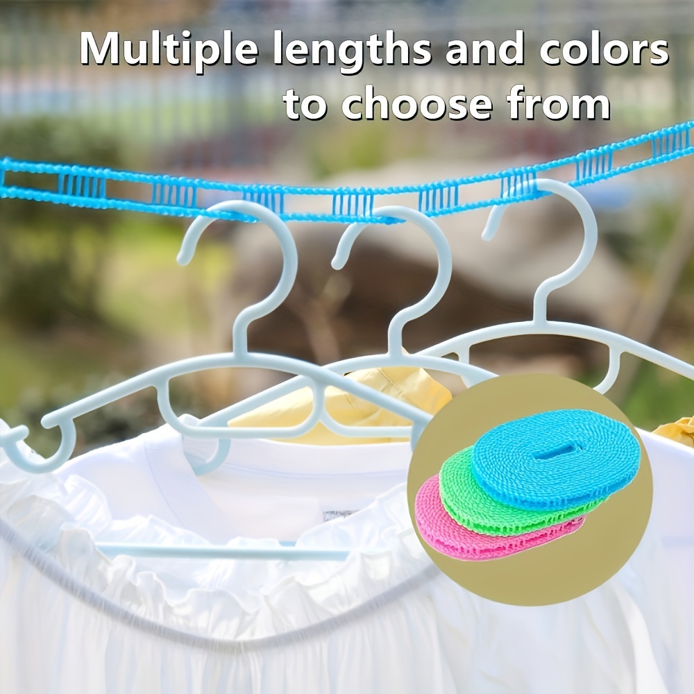 

1pc Clothesline, Hanging Rope, Portable Hanging Clothesline, Non-slip Windproof Sundress Rope, Clothesline, Camping Hanging Clothesline, Outdoor Clothes Hanger Hanging Rope