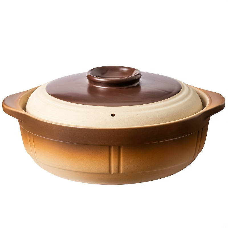 Ceramic Casserole Dish With Lid Restaurant Clay Pot Stew Pot - Temu