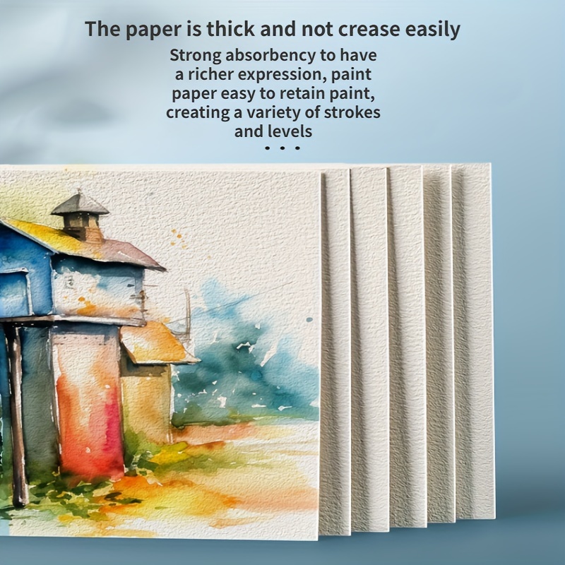 100 Pcs Blank Watercolor Paper Postcards 140lb/300gsm Heavyweight Art Paper  Post Note Cards White 4 x 6 Inch Watercolor Journal Cards for DIY Mailing