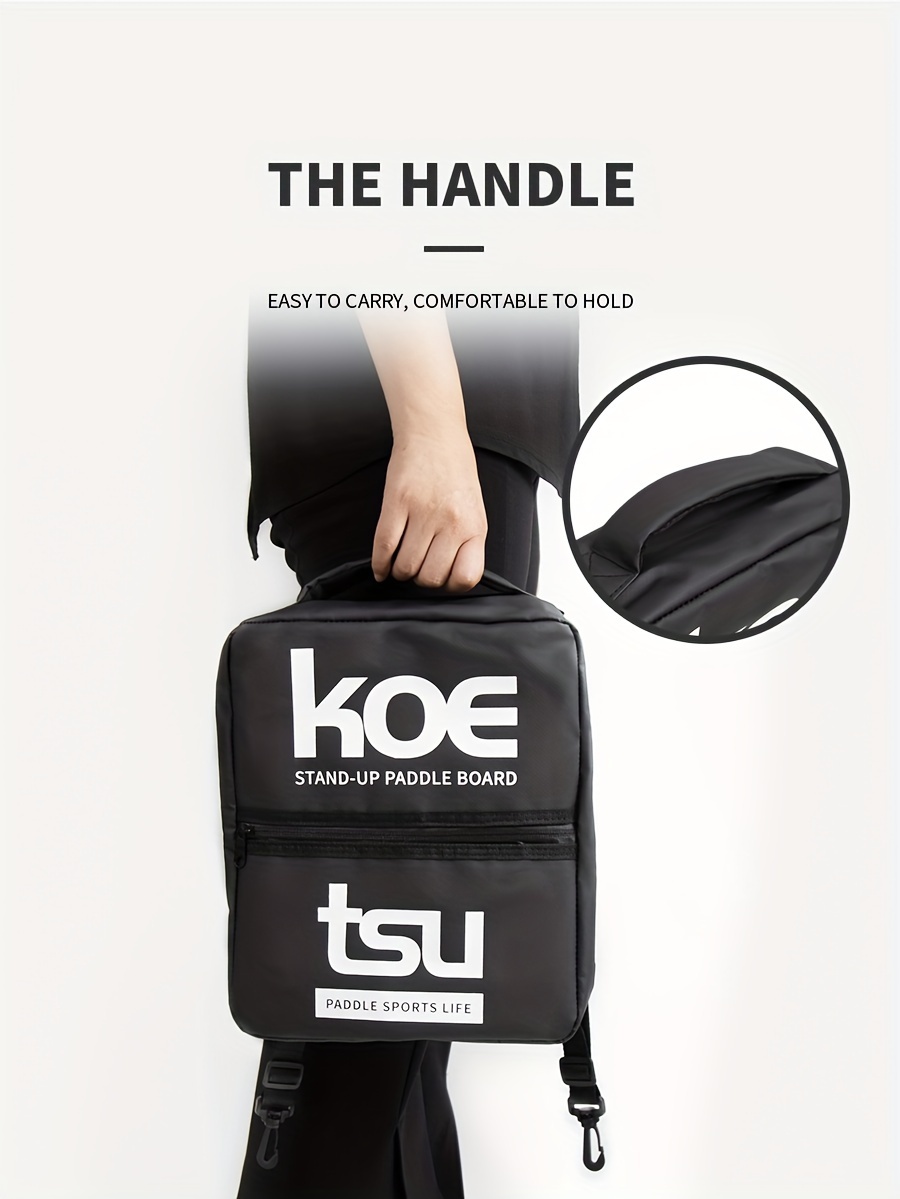 коетсу пaddle board cooler bag - велика ємність для зберігання sup з піднісним дизайном, гладким блискавкою та ручкою для перенесення для спорту на серфінгу та педдлінгу, аксесуар для sup | сучасна сумка для sup | фініш Опис товару 2