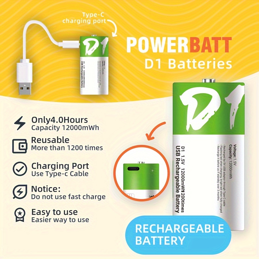 Number 5 Number 7 Charging Lithium 1.5v Battery - Temu