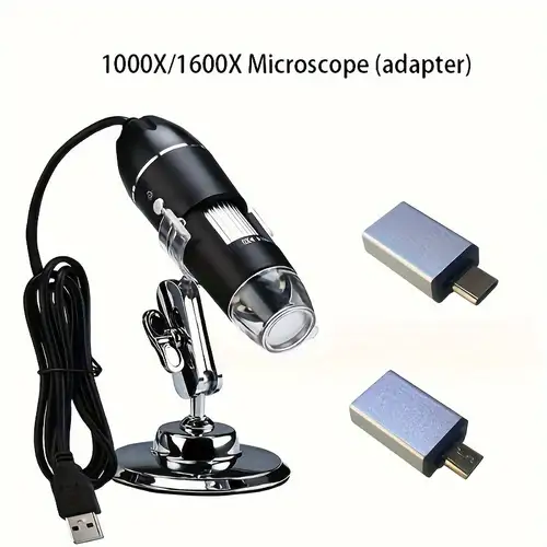 Microscope de Poche pour Enfant 60-120x,Mini Microscope Portable avec Zoom  éclairé par LED,Microscope portatif avec 12 Lames de Microscope