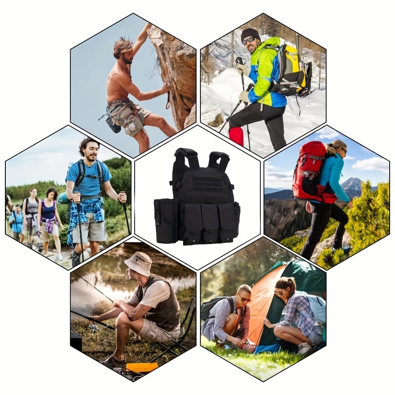 Breathable Waterproof Vest Camping Hiking Fishing - Temu
