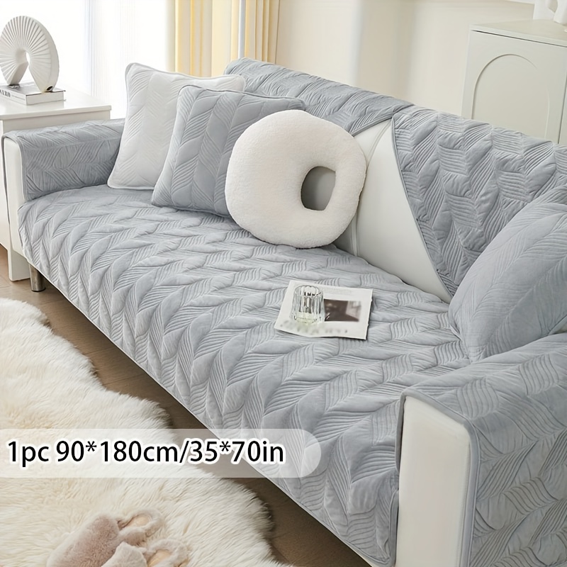 Quilted Sofa Slipcover Non slip Sofa Cover Anti cat Scratch Temu