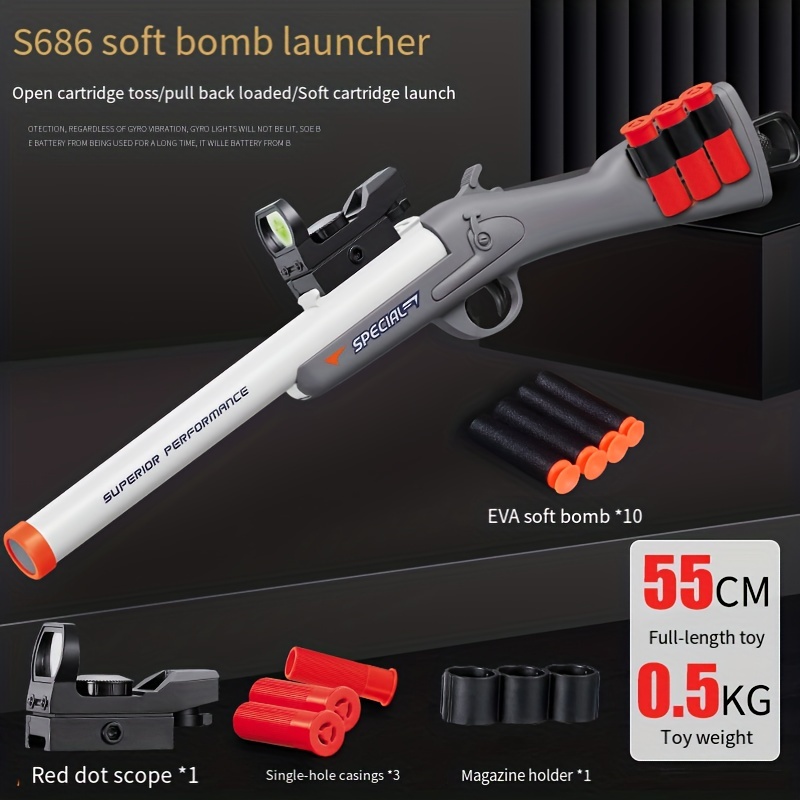 S686 Spray Gun Shell ejecting Children's Toy Gun Lucky - Temu