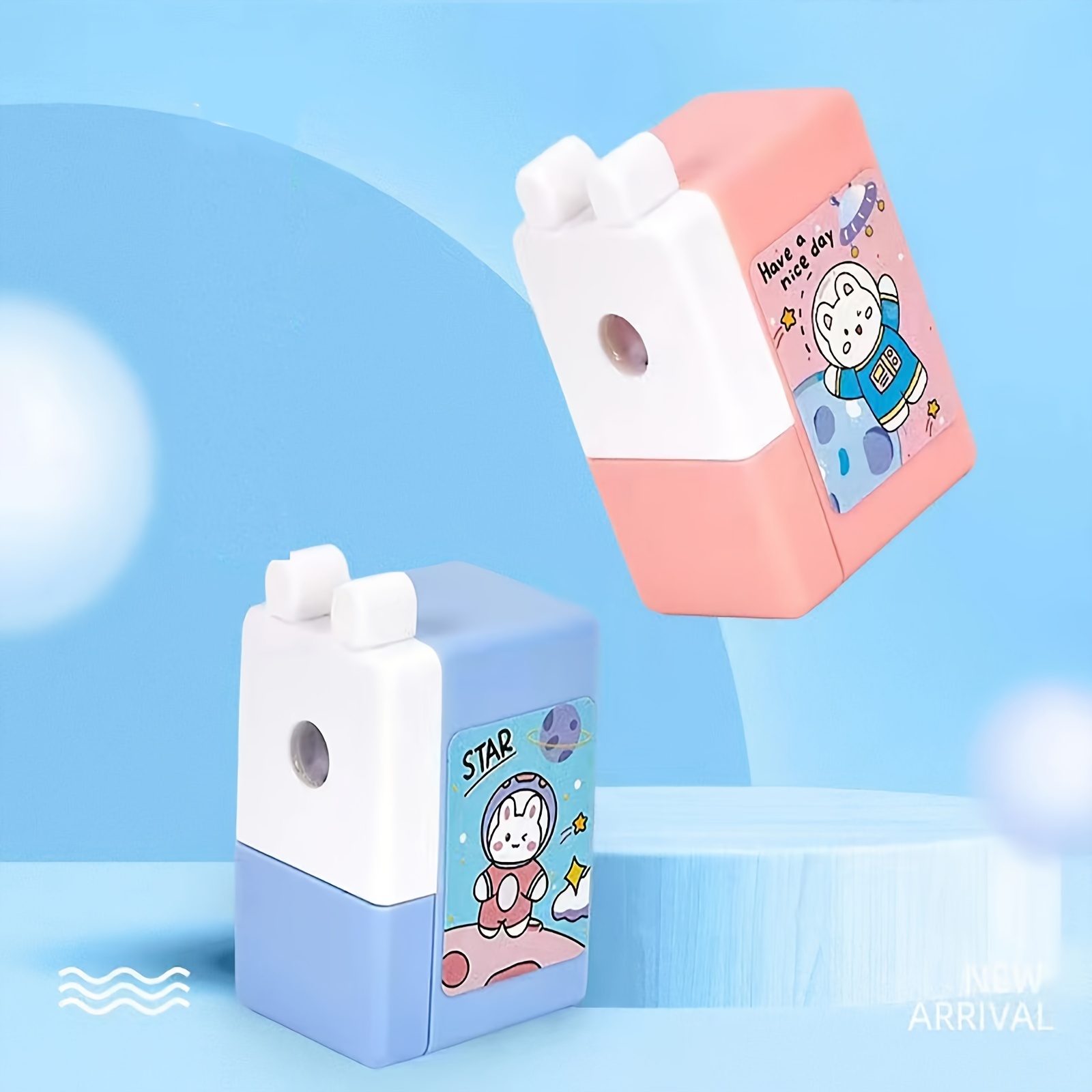 Unicorn Pencil Sharpener for Kids, Manual Pencil Sharpener for Colored  Pencils, Cute Pencil Sharpener with Unicorn Erasers and Stickers for School
