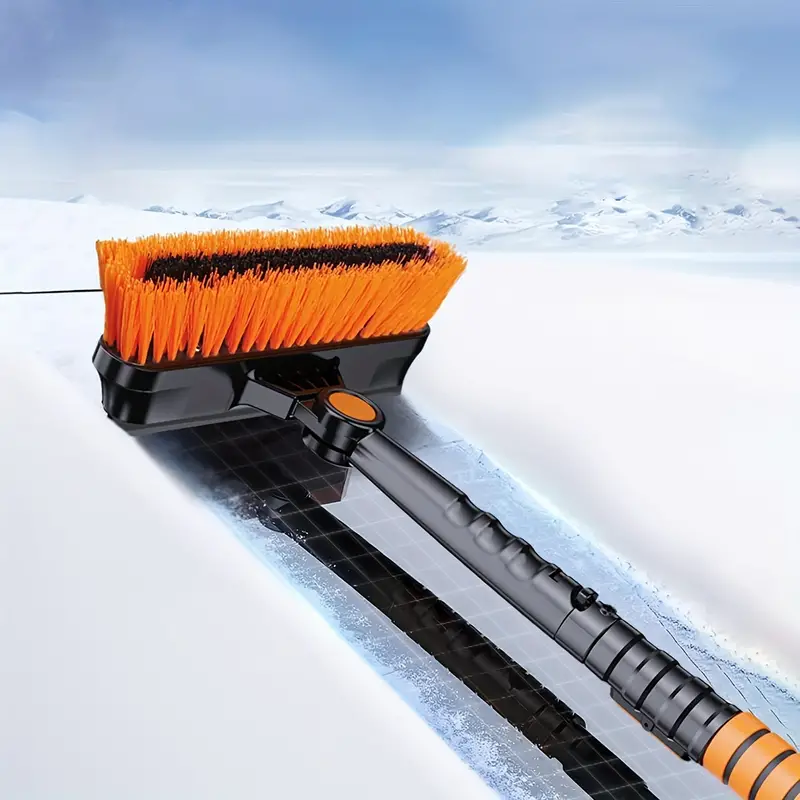 1 Snow Shovel Kit 180° Rotating Car Snow Brush Kit Ice - Temu