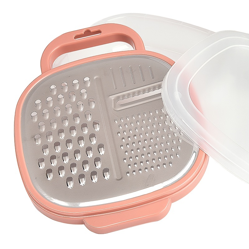 Cheese Grater With Container And Lid & Peeler Set - Cheese Grater