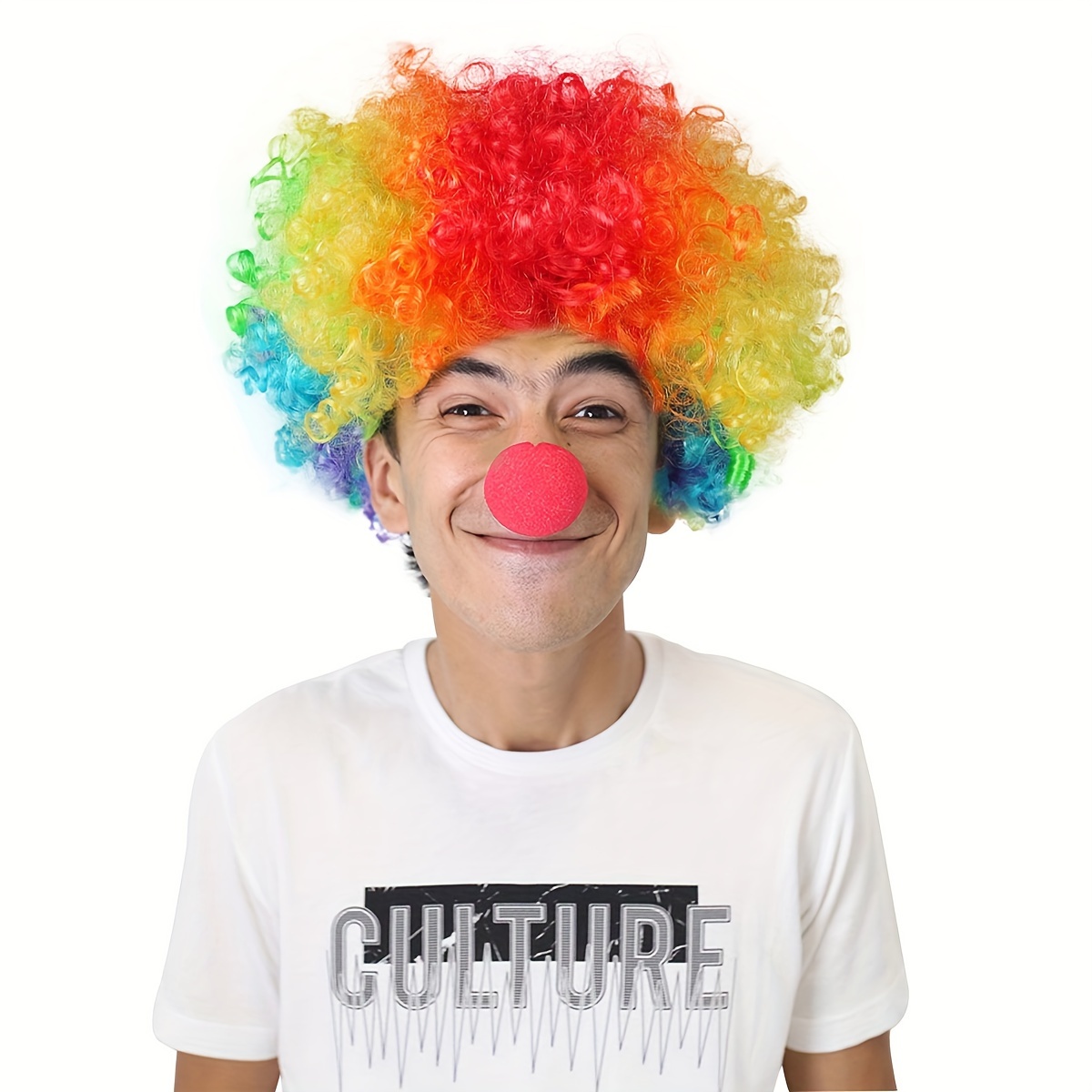 Разноцветный парик для клоуна