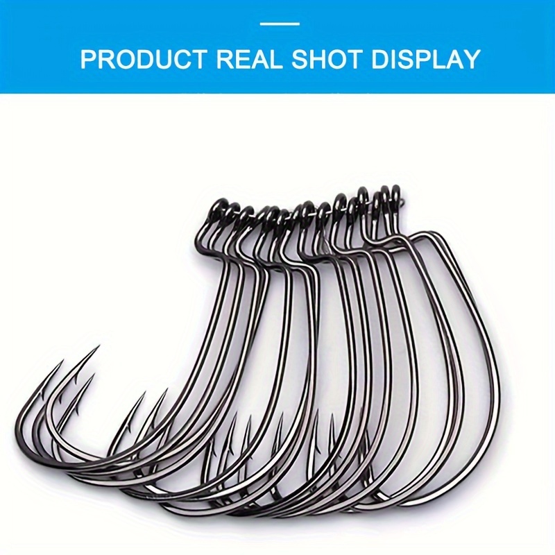 Bass Fishing Texas Rig Hooks Offset Extra-Wide Plastic Worm Hooks - China Fishing  Hook and Hook price
