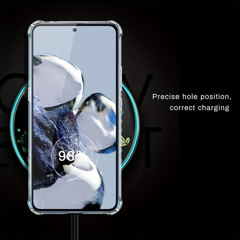 Case for Oppo Reno 10 Pro Global + Tempered Glass Screen Protector  Protective Film,Slim Transparent Blue Protection Case Cover for Oppo Reno  10 Pro