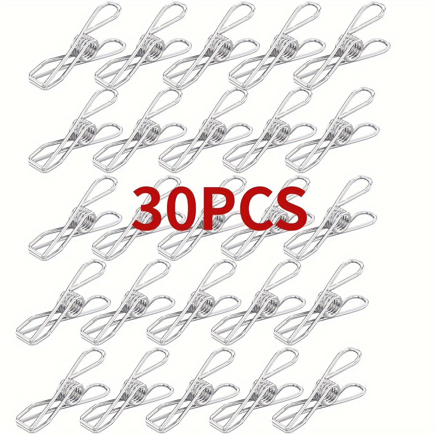 Stainless Steel Long Tail Clip With Hooks for Hanging Clothes Towel Gloves Sock