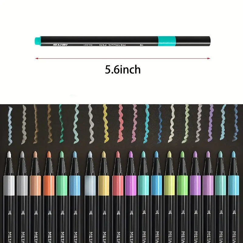 Unleash Your Creativity With 10/18 Color Metallic Marker Pens For Rock  Painting, Ceramics, Wood, Fabric, And More! - Temu Japan