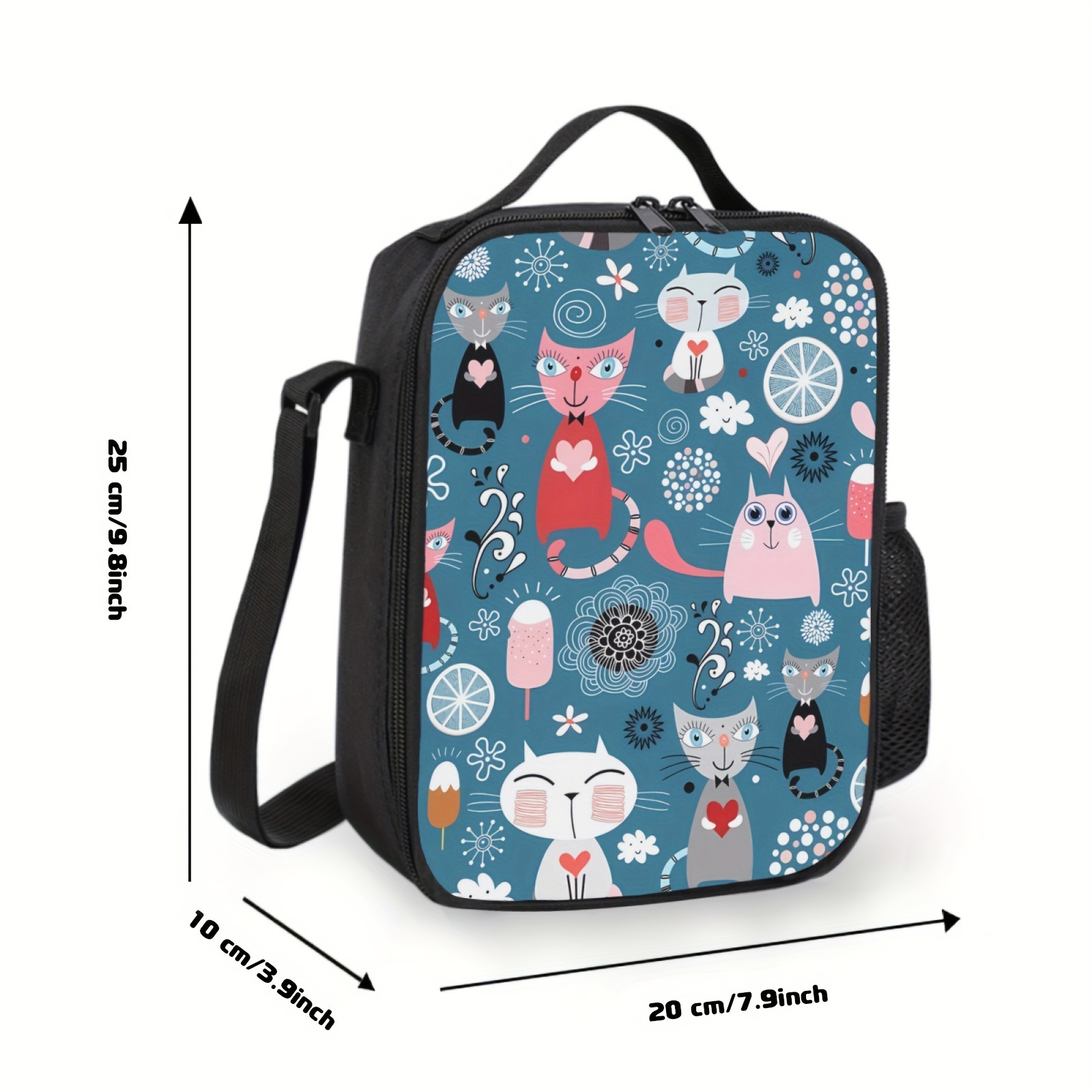 Lunch Bag Waterproof Durable Tote Lunch Box Bag For Work School Cartoon  Cute Dinosaur Lunch Box - Temu