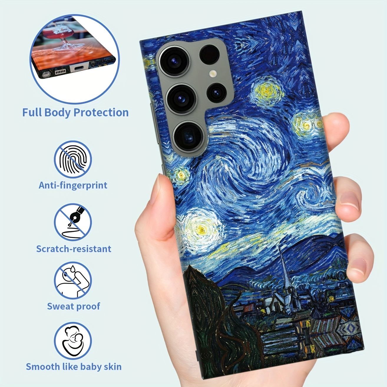 Hard Case Cover for iPhone / Samsung Galaxy Van Gogh Starry Night