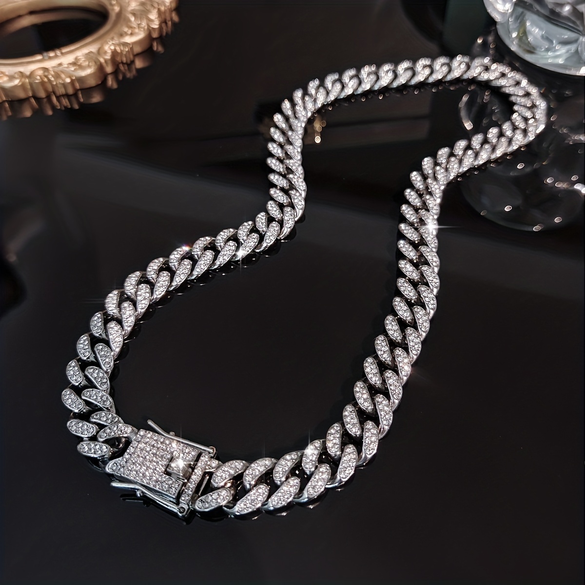 Chain Necklace Cuban Link For Men - Temu