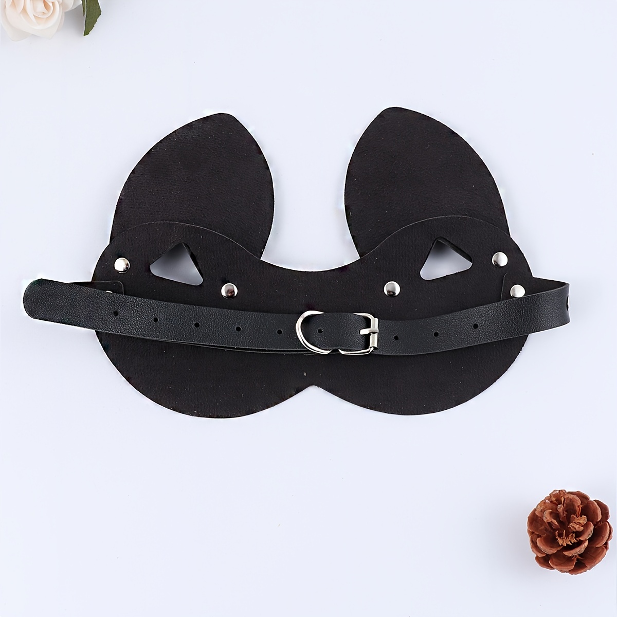 Leather Blindfold Mask Leather Fetish Mask Bdsm Mask Party 