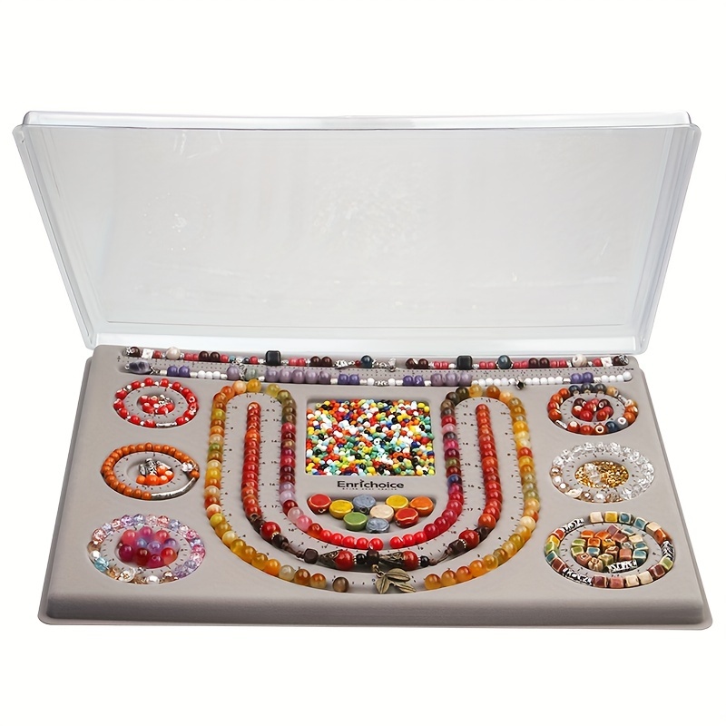 Bead Board Necklace Beading, Beading Tray Jewelry Making Supplies Jewelry  Organiser Tray Design DIY Craft Tool