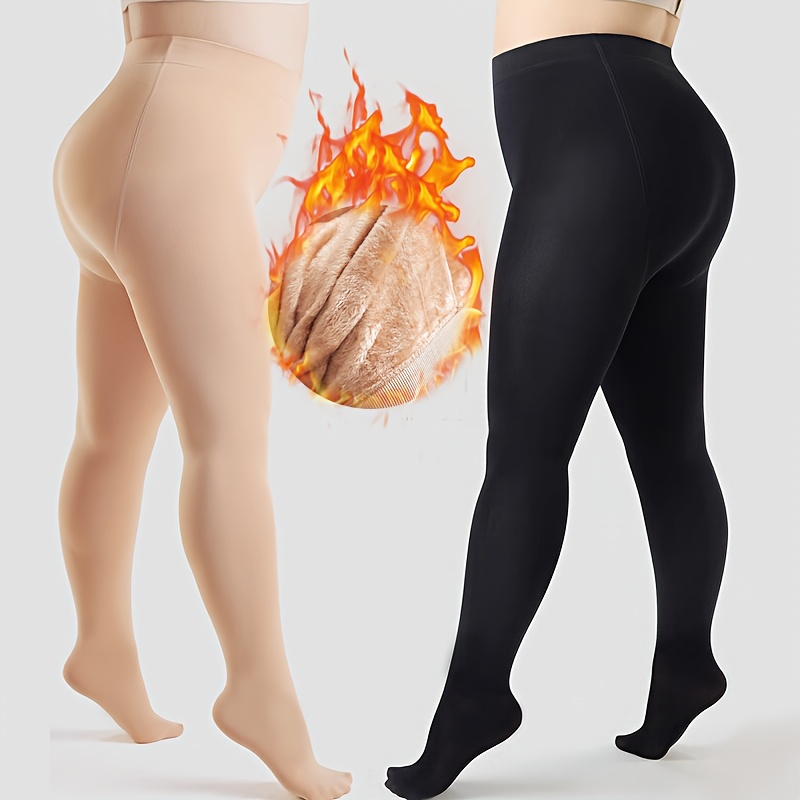 Women's Casual Pantyhose Plus Size Transparent High - Temu