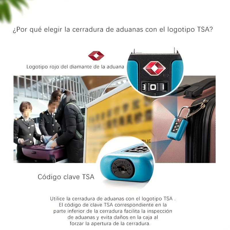 Candado TSA Cambio de codigo 