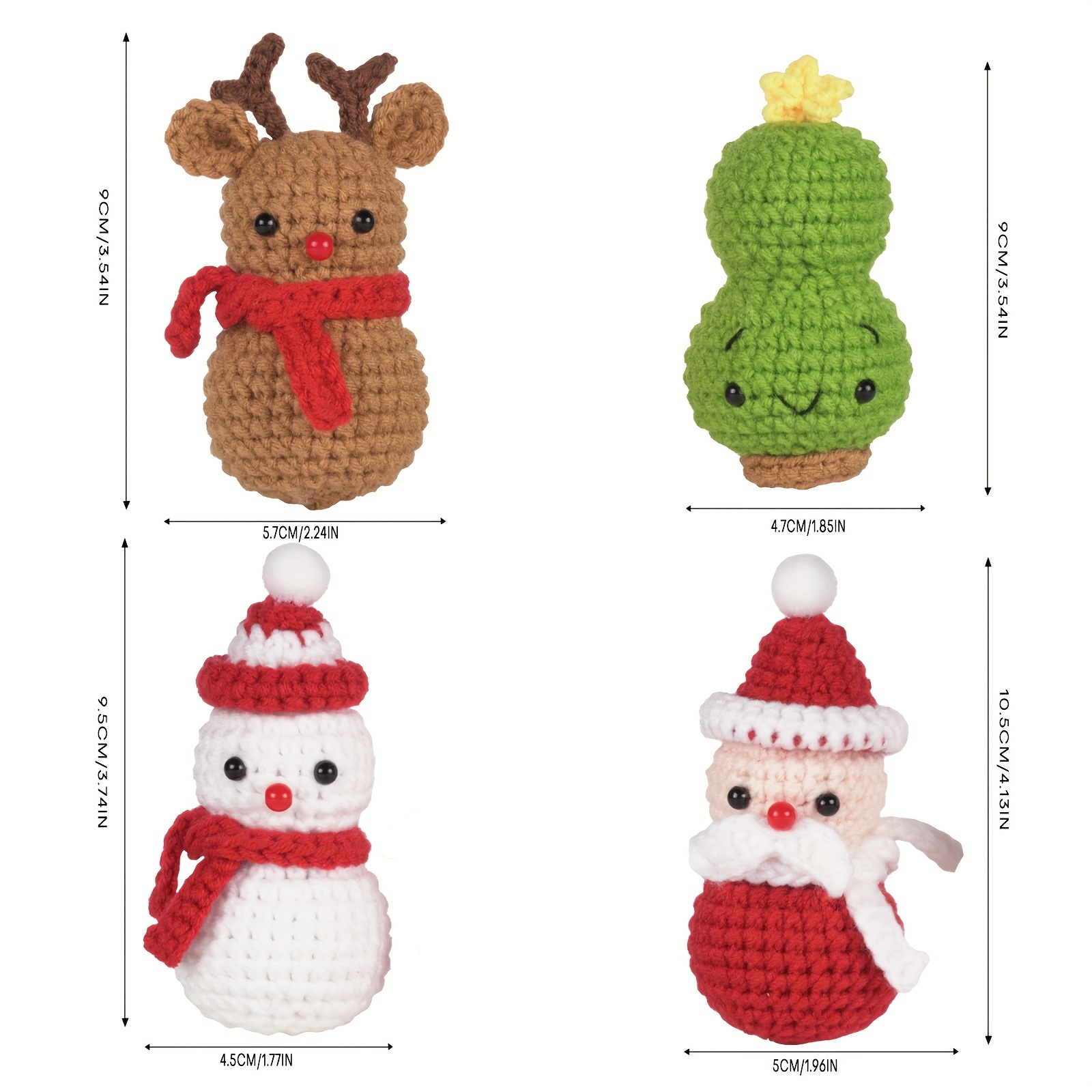 Christmas Gift Crochet Kit For Beginner Handmade Knitting - Temu