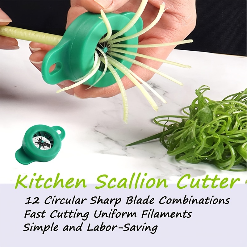 Chopped Green Onion Slicer Tool Sharp Shred Silk The Knife