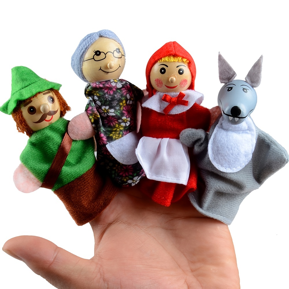 Cheap Kids Little Red Riding Hood Finger Puppet Story Toy