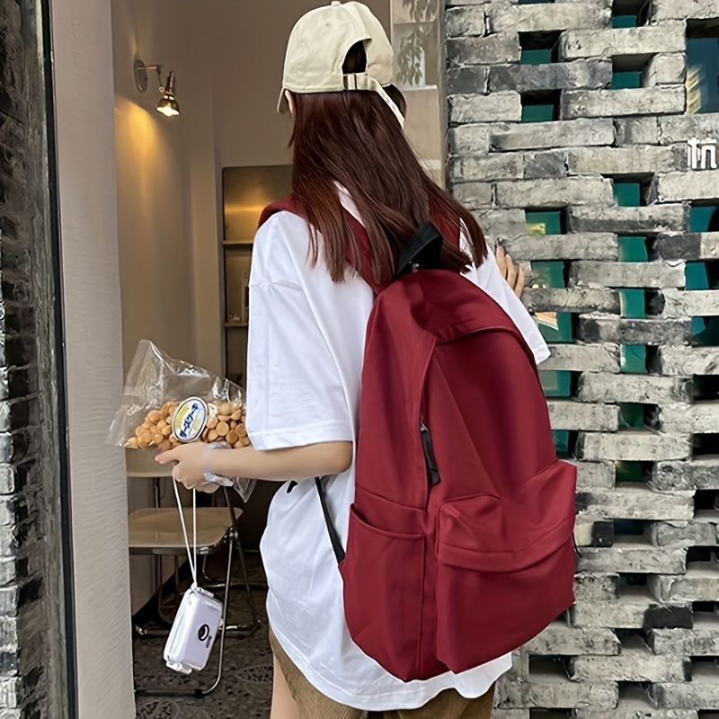 Sac Dos Tendance Sac Style Universitaire Sac Simple Temu France