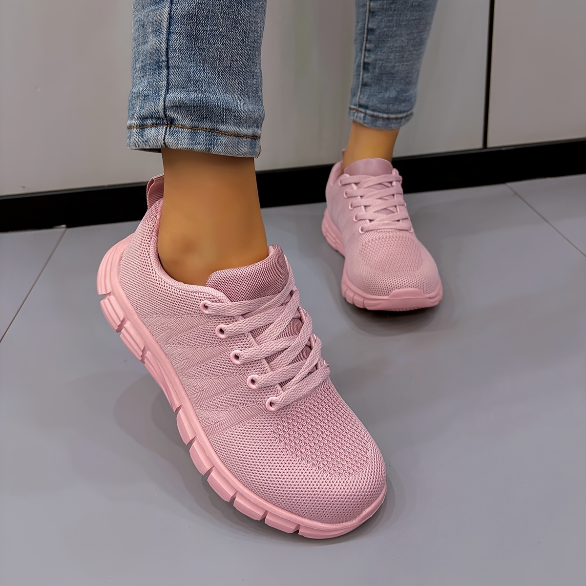 Women's Lightweight Mesh Sneakers Anti slip Soft Sole